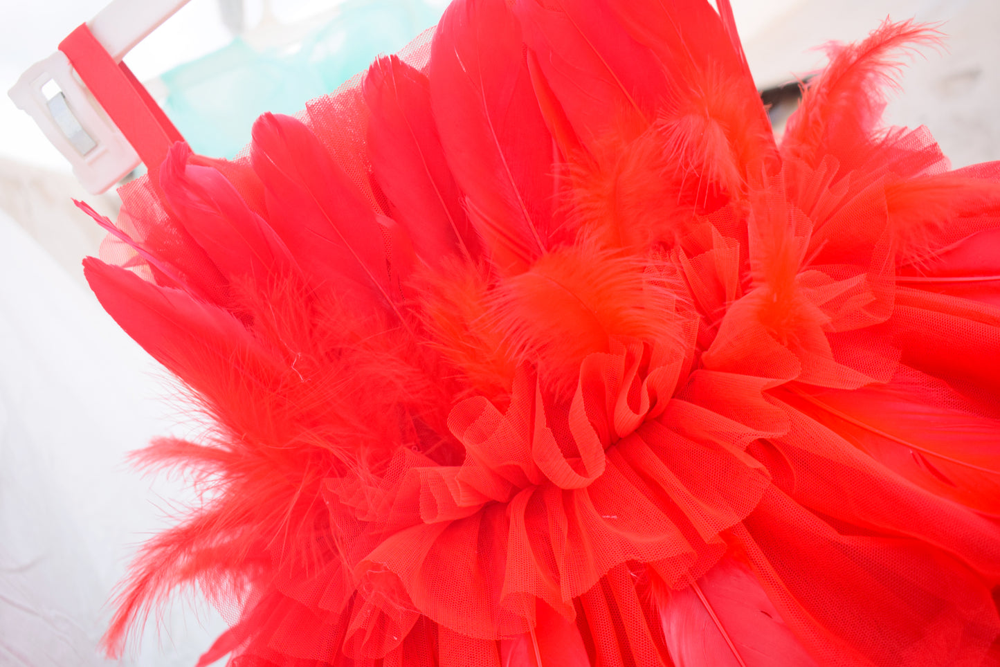 Red Feather Dress